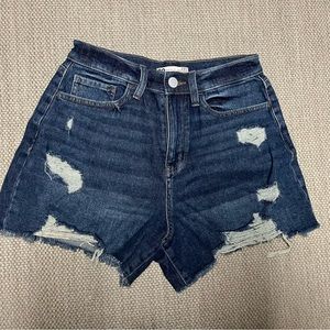 SO Super High Rise 90s Boyfriend Shorts in Dark Wash